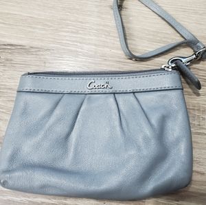 Coach leather wristlet